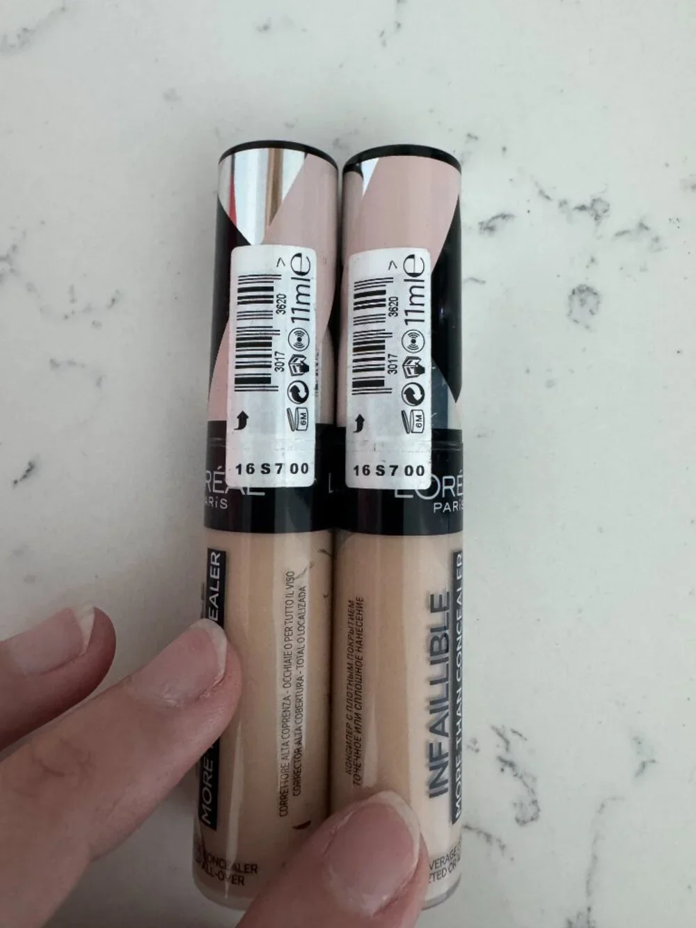 L'Oréal Infallible More Than Concealer Stick 327 Cashmere Bundle x2 NWT
